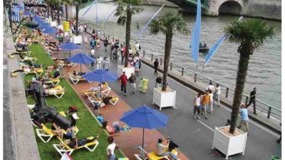 센 강변의 인공 해변, 파리 플라쥬 Paris Plages 2017 개장
