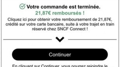 프랑스, SNCF 자사 웹사이트에서 제공되는 캐시백 혜택 곧 중단 예정