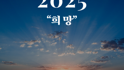 2025년 새로운 해를 맞이하며 '희망'을..